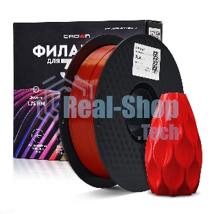 Филамент Crown Micro CM-FILPLAS003R PLA Silk 1.75 1кг красный