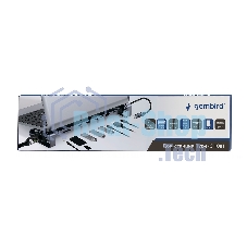 Док-станция Gembird UHB-D5, USB Type-C, 3xUSB 3.1, Type-C PD87W, Jack 3.5, SD/TF, HDMI, RJ45, USB Type-C, USB