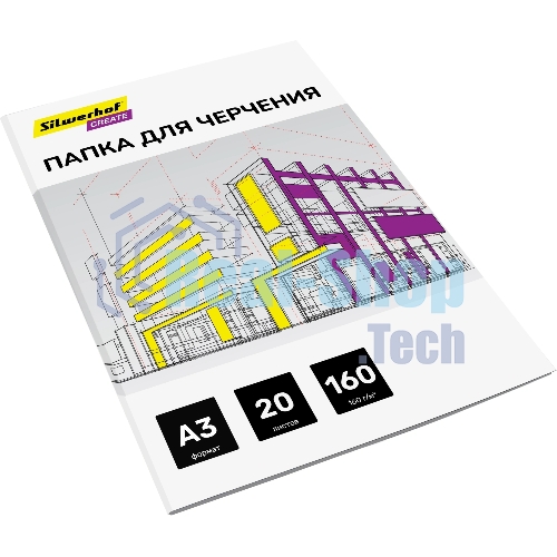 Папка для черчения Silwerhof Create A3 20л. бум.160г/м2