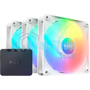 Вентилятор для корпуса Case Cooler NZXT F120 RGb Core Triple Pack (120x120x25мм, 4-pin PWM, RGb, 78.86CFM, 33.88dBA, 1800RPM, белый, 3pcs)