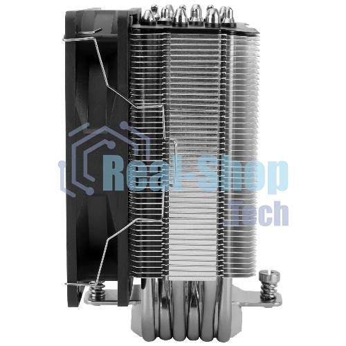 Кулер для процессора Thermalright Burst Assassin 120 SE черный/серебристый (4-pin PWM, 148мм, Al/Cu, 6x6мм, 1x120мм, 66.17CFM, 25.6dBA, 1550RPM, S: 1851/1700/1200/115X, AM5/AM4)