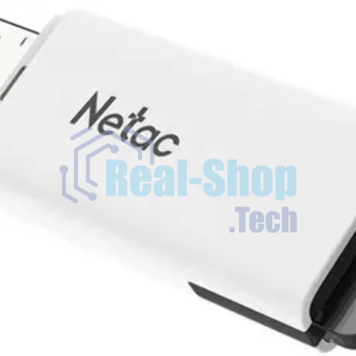 Флешка USB Netac U185 (NT03U185N-064G-32WH), 64Gb, USB 3.0, R/W 100/25, белый/серый
