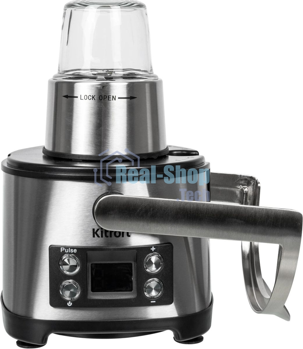 Кухонный комбайн Kitfort KT-1395 800Вт серебристый/черный