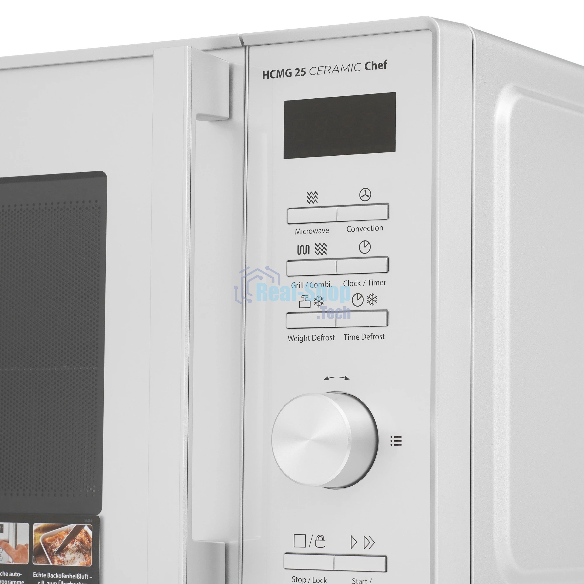 Микроволновая печь CASO HCMG 25 Ceramic Chef серый/черный, 25 л, 900 Вт, переключатели - кнопки