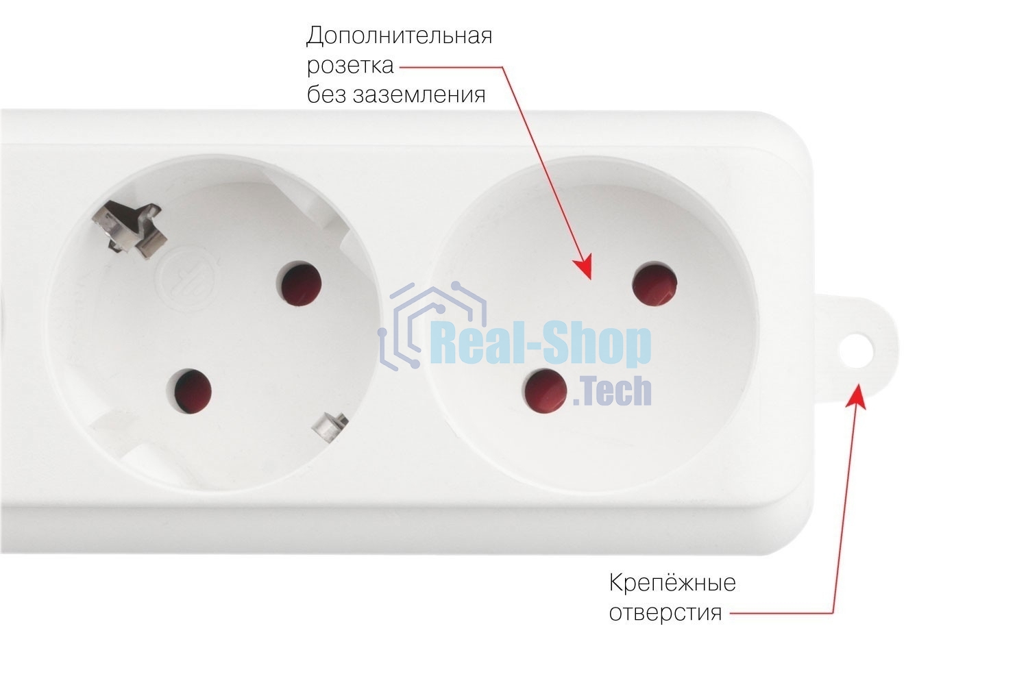 Фильтр-удлинитель PC PRO, 3 м, 6 р, белый, 16А, SPL6-16-P-3M