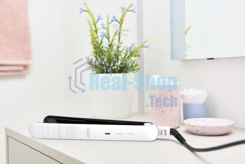 Выпрямитель для волос Rowenta Optiliss SF3210F0 белый/черный, 25 мм, 230 °C, 10 режимов