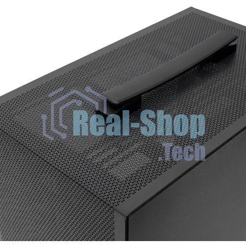 Компьютерный корпус без блока питания Case HSPD M211, Mesh Mini-tower, Black, TG, 0.7 SPCC, no fans,mATX, mITX, 175/330/150мм, 2x2.5