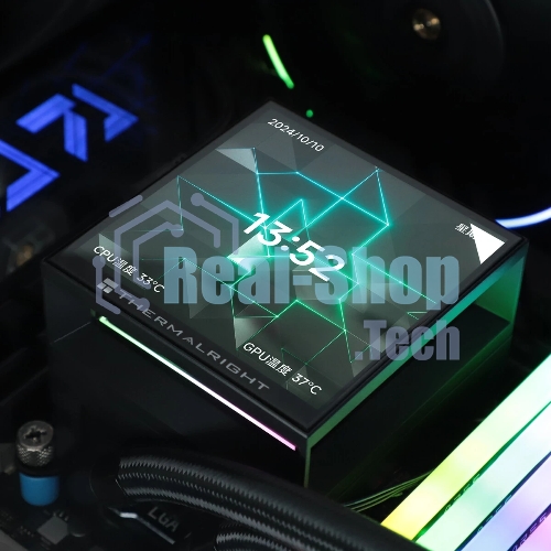 Водяное охлаждение для процессора Thermalright Hyper Vision 360 (360mm, LED, Black, ARGB/Fans: 3x120mm, 69CFM, 27dBA, 2150RPM/Pump height 68mm, 6400RPM, Rad thickness 27mm/S: 1700, 1200, 1851, 115X, 2011, 2066, AM5, AM4)
