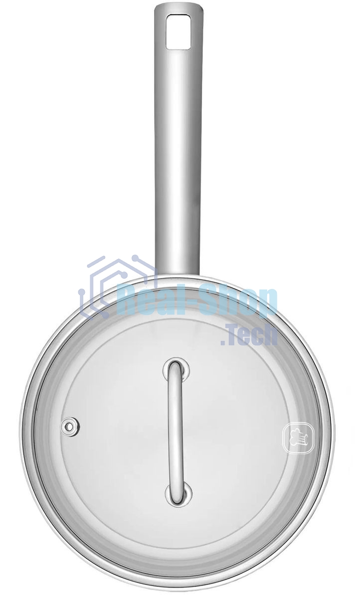 Ковш Rondell Solo RDS-1601, 1.3л, с крышкой, стальной