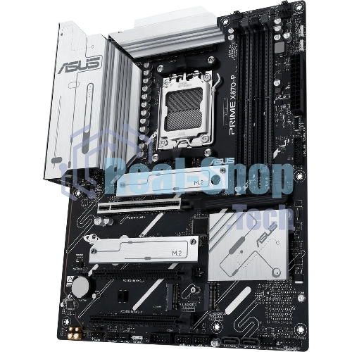 Материнская плата ASUS PRIME X870-P, AM5, AMD X870, 4xDDR5, 2xSATA, 4xM.2, 1xPCIe 5.0 x16, 2xPCIe 4.0 x1, 1xHDMI, 2xUSB-C, 1x 2.5Gb LAN, 4xUSB-A 3.2 Gen 1, 1xUSB-A 3.2 Gen 2, 4xUSB-A 2.0, 3x3.5 мм, 7.1, ATX