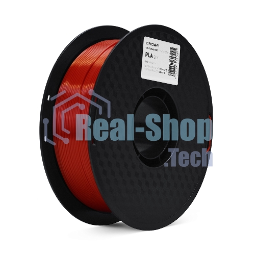 Филамент Crown Micro CM-FILPLAS003R PLA Silk 1.75 1кг красный