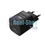 Сетевое зарядное устройство MORE CHOICE (4620202555847) NC86a 1Type-C 3.0A PD 20W для Type-C Type-C, черный