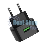 Сетевое зарядное устройство HOCO (6931474706638) HOCO C70A Cutting-edge single port QC3.0 черный