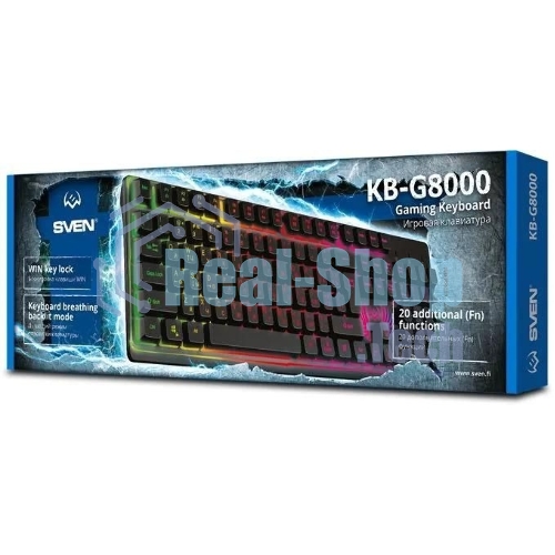 Клавиатура проводная SVEN KB-G8000 USB черный