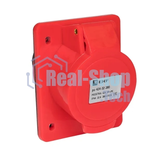 Розетка стационарная внутренняя EKF 424 ps-424-32-380 PROxima 3Р+РЕ 32А 380 В IP44