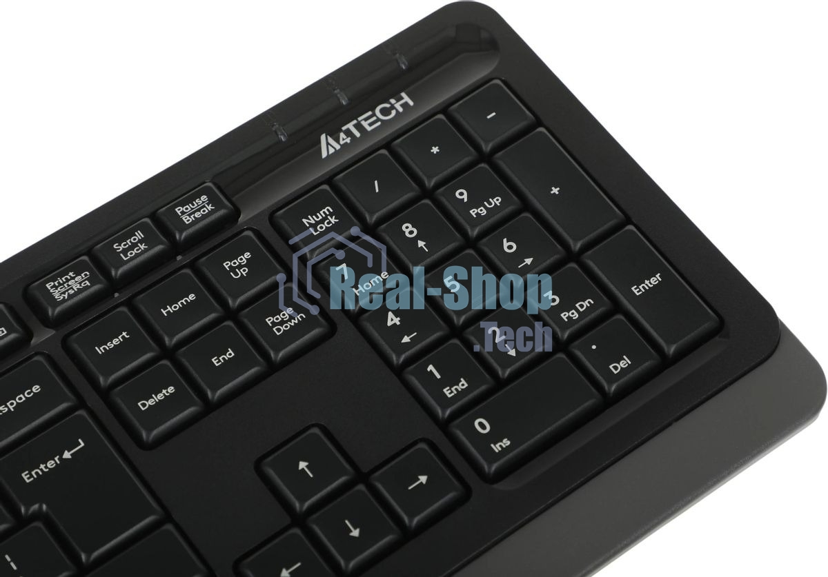 Комплект клавиатура+мышь A4Tech FStyler F1010 проводной, USB, 1600 DPI, чёрный/серый