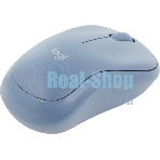 Мышь беспроводная Logitech M221 голубой, 1000 dpi, радиоканал, USB, кнопки - 3