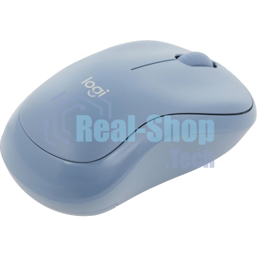 Мышь беспроводная Logitech M221 голубой, 1000 dpi, радиоканал, USB, кнопки - 3