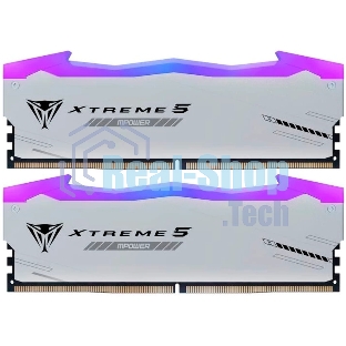 Оперативная память Patriot Viper Xtreme 5, DDR5, 48GB (2x24GB), 8000MHz, CL38, DIMM, с радиаторами, RGB, серебристый
