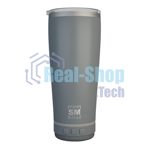 Термокружка с портативной колонкой Soundmax SM-TC001 серый