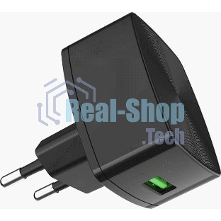 Сетевое зарядное устройство HOCO (6931474706638) HOCO C70A Cutting-edge single port QC3.0 черный