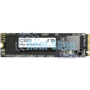 Накопитель SSD CBR Base SSD-002Tb-M.2-BS24b, 2Tb, M.2 2280, PCIe 3.0 x4, NVMe, R/W 3500/3100