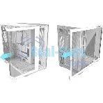 Корпус без блока питания Raijintek ATREUS BT7, Midi-Tower, TG, 7x120мм ARGB, 2xUSB-A 3.0 + 1xUSB Type-C , E-ATX, ATX, mATX, mITX White