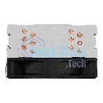 Кулер ExeGate Wizard EXX600-PWM.FRGb (Al+Cu, 6 тепл.трубки, LGA775/1150/1151/1155/1156/1200/1700/1851/AM2/AM2+/AM3/AM3+/AM4/AM5/FM1/FM2/754/939/940, TDP 180W, Fan 120мм PWM, 800-2400RPM, Hydro bearing, 4pin, 11-24db, 540г, FRGb подсветка, с термопастой, на защелках, Color Box)