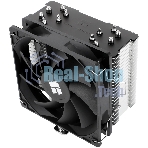Кулер для процессора Thermalright Burst Assassin 120 SE черный/серебристый (4-pin PWM, 148мм, Al/Cu, 6x6мм, 1x120мм, 66.17CFM, 25.6dBA, 1550RPM, S: 1851/1700/1200/115X, AM5/AM4)