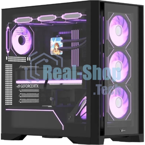 Компьютерный корпус AeroCool/Formula Air Power G8 черный без БП ATX 2xUSB 3.0 1xUSB3.1 audio bott PSU