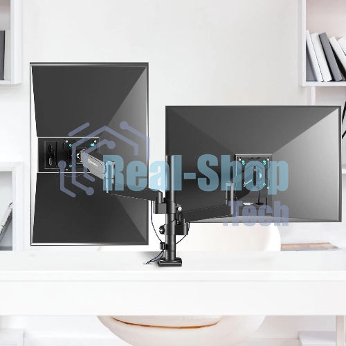 Кронштейн (держатель) ONKRON G140 для двух мониторов 13