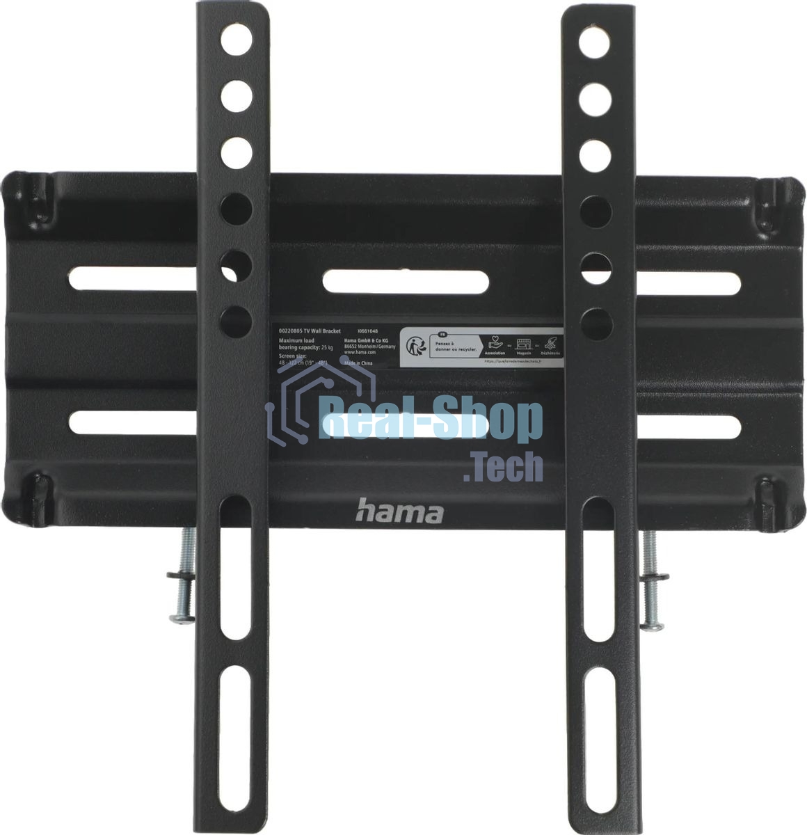 Кронштейн для телевизора Hama 00220805 черный 19