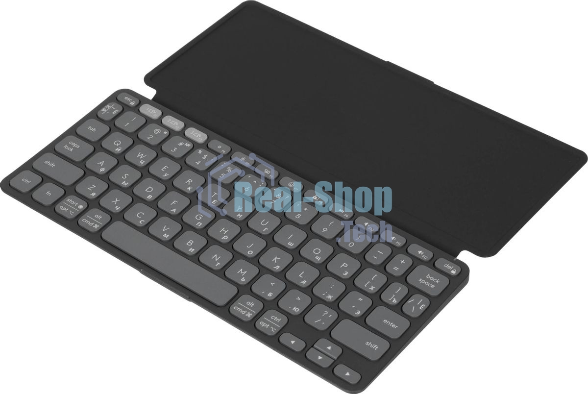 Клавиатура Logitech Keys to Go 2 беспроводная, Bluetooth, серый, английская раскладка
