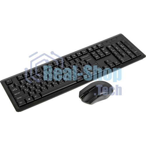 Комплект клавиатура+мышь A4Tech 4200N беспроводной, USB, 1000 DPI, чёрный