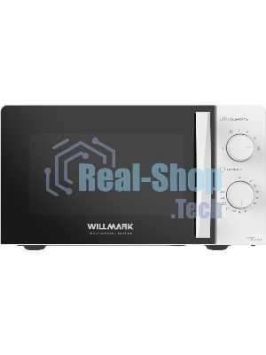 Микроволновая печь WILLMARK WMO-201MB белый, 20 л, 700 Вт, переключатели - поворотный механизм