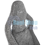 Кресло Knight Outrider серый, ткань, 120 кг, механизм качания