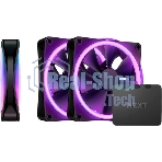 Вентилятор для корпуса Case Cooler NZXT F120 RGb DUO Triple Pack (120x120x25мм, 4-pin PWM, RGb, 48.58CFM, 29dBA, 1800RPM, белый, 3pcs)
