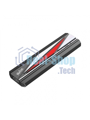 Внешний SSD Netac ZX20L, 1TB, USB 3.2 Gen 2x2 Type-C, R/W 2000/1800, черный