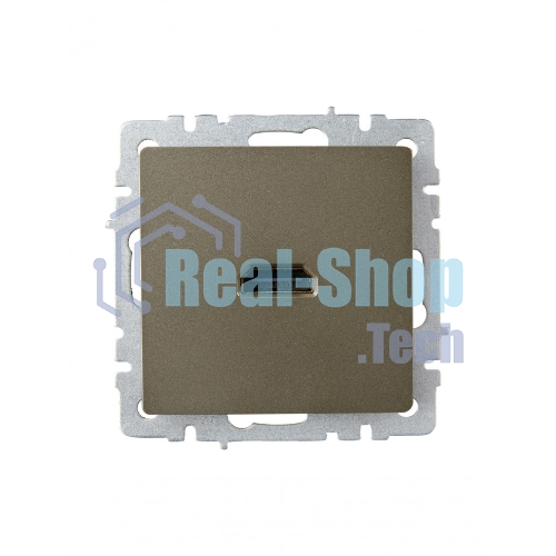 Розетка HDMI IEK BRITE РHDMI-0-БрШ шампань