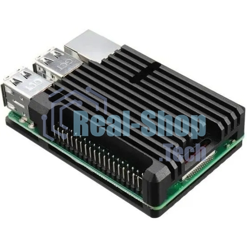 Корпус ACD черный Metal Aluminum Case for Raspberry Pi 3B/3B+
