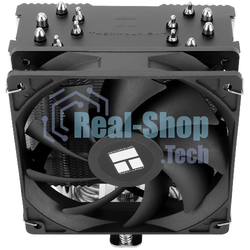 Кулер для процессора Thermalright Burst Assassin 120 SE черный/серебристый (4-pin PWM, 148мм, Al/Cu, 6x6мм, 1x120мм, 66.17CFM, 25.6dBA, 1550RPM, S: 1851/1700/1200/115X, AM5/AM4)