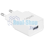 Сетевое зарядное устройство PERFEO с разъемом USB, 2А, белый (I4657)