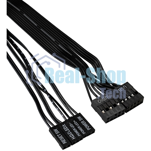 Компьютерный корпус Miditower ExeGate XP-332-UNS350 (ATX, БП UNS350 с вент. 12см, 2хUSB, аудио, черный)