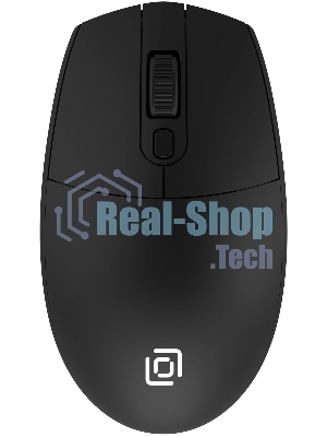 Мышь беспроводная Oklick 201MW черный, 1600 dpi, радиоканал, USB, кнопки - 4