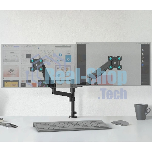 Кронштейн (держатель) ONKRON G140 для двух мониторов 13