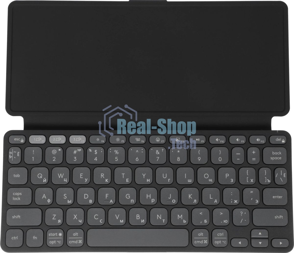 Клавиатура Logitech Keys to Go 2 беспроводная, Bluetooth, серый, английская раскладка