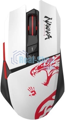 Мышь беспроводная A4Tech Bloody R36 Ultra черный/белый/красный, 12000dpi, USB, радиоканал, кнопки - 7