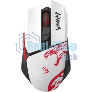 Мышь беспроводная A4Tech Bloody R36 Ultra черный/белый/красный, 12000dpi, USB, радиоканал, кнопки - 7