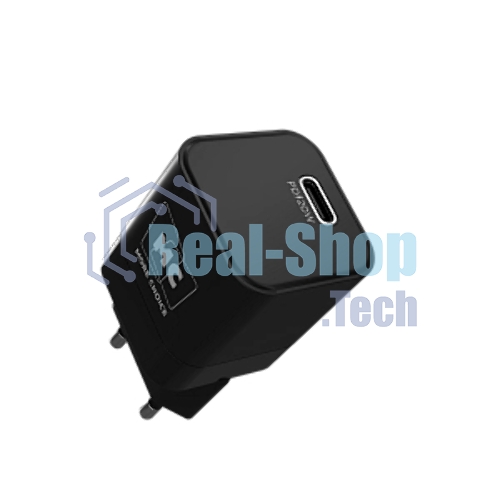 Сетевое зарядное устройство MORE CHOICE (4620202555847) NC86a 1Type-C 3.0A PD 20W для Type-C Type-C, черный