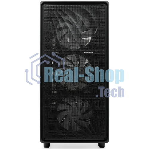 Компьютерный корпус HSPD M510, Mesh Mid Tower, черный, TG, 0.5 SPCC, 4x120мм ARGB ATX, mATX, mITX 180/280/160мм 1x2.5